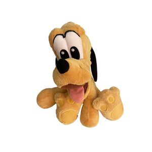 Disney Parks Pluto Big Feet Stuffed Animal Plush 11" Puppy
